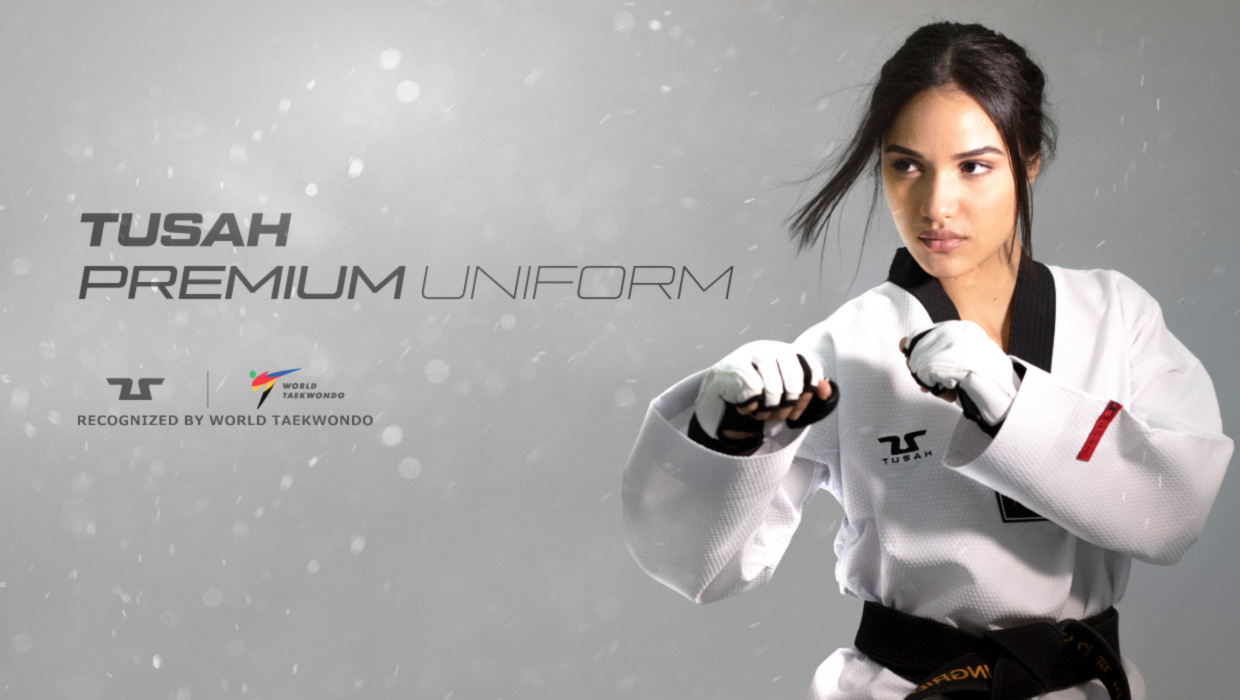 New TUSAH Taekwondo FIGHTER Uniform  WTF Professional Competition Fighter's Gi 